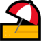 Umbrella on Ground emoji on Microsoft
